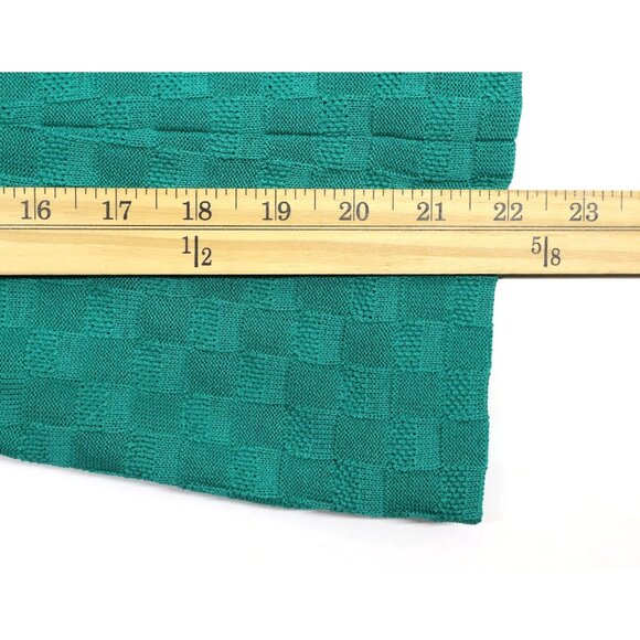 Ming Wang Women's Knit Open Front Blazer Sweater Green With Black Trim Sz S - Picture 5 of 9